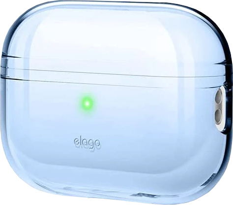 Чехол Elago Clear Case with Nylon Lanyard Aqua Blue для Airpods Pro 2nd Gen